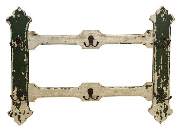 Wooden Rack with Six Double Hooks