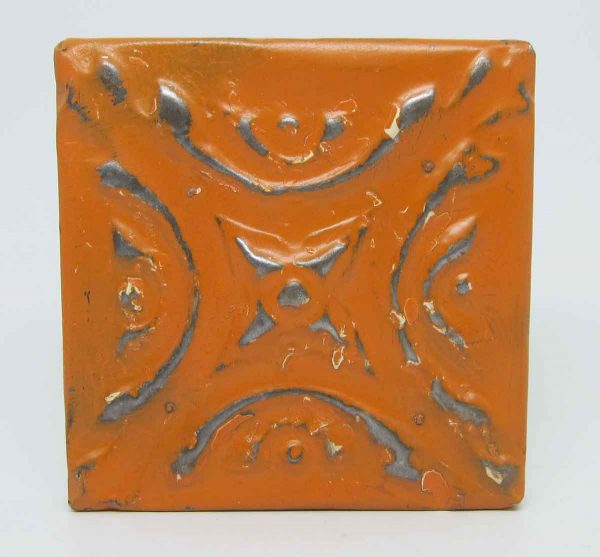 Orange 4 Fold Tin Panel