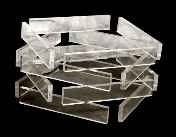 Lucite Square Table Base