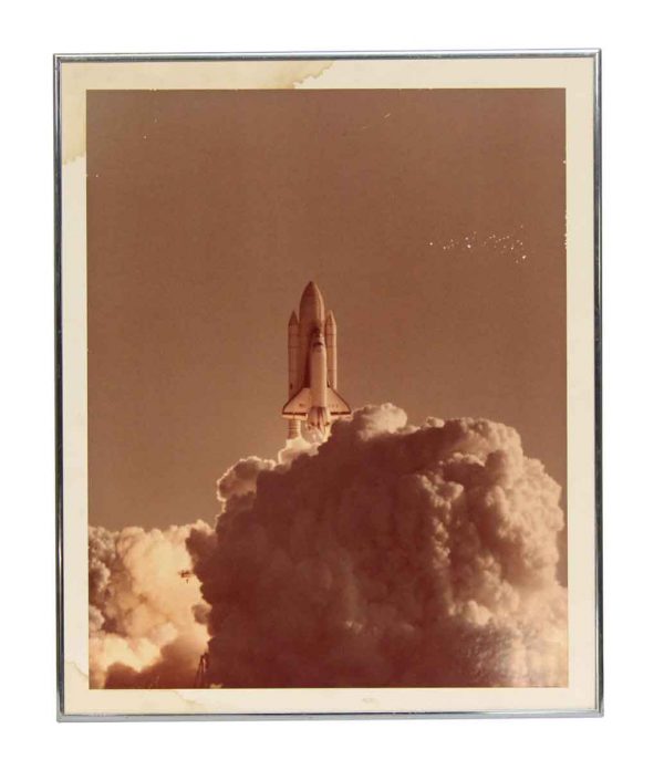 Vintage Space Ship Launch Photograph