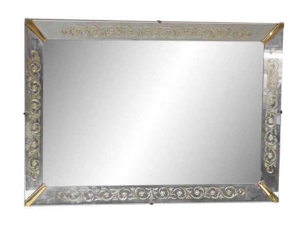 Venetian Mirror with Gold Floral Details