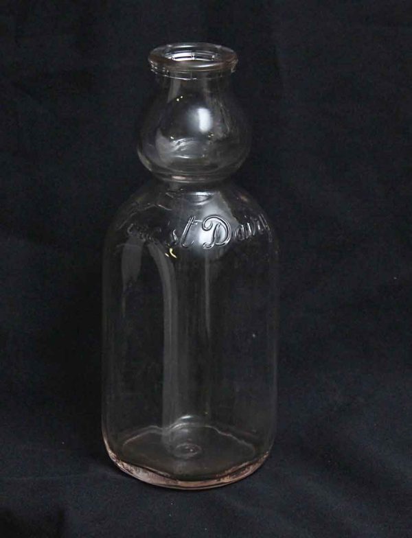 1954 Forest Dairy Clear Milk Bottle