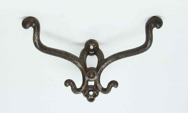 Single Iron Hook with Floral Detail