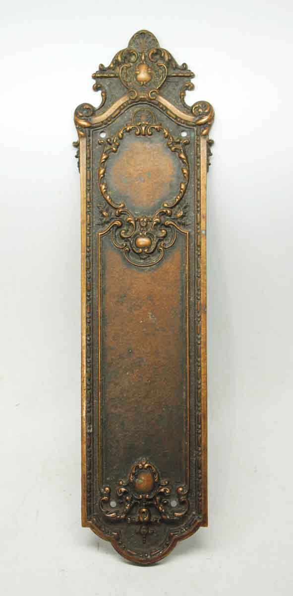 Ornate Sargent Bronze Push Plate