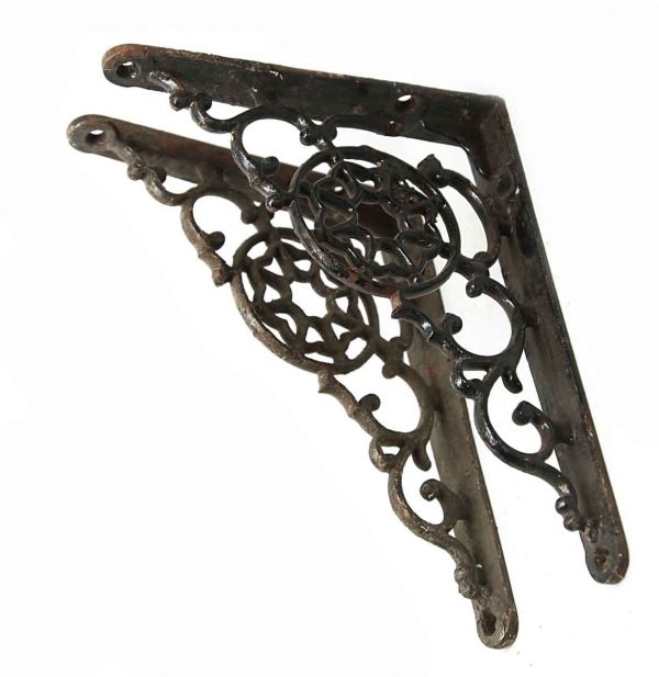 Pair of Iron Curled Brackets