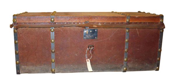 Leather Trunk with Hammered Studs