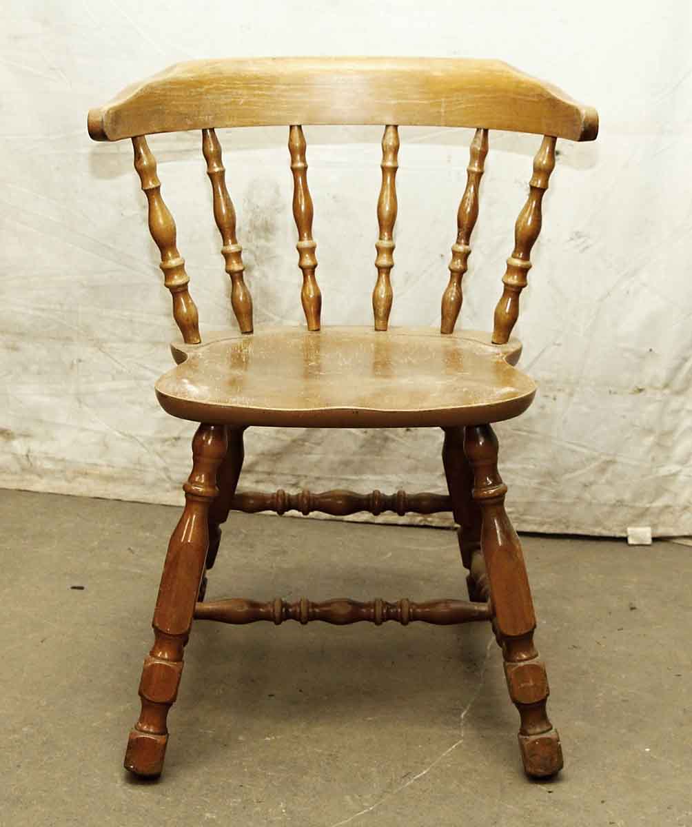 Antique Wooden Captains Chair Olde Good Things