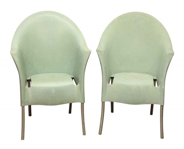 Pair of Green Philippe Starck Chairs
