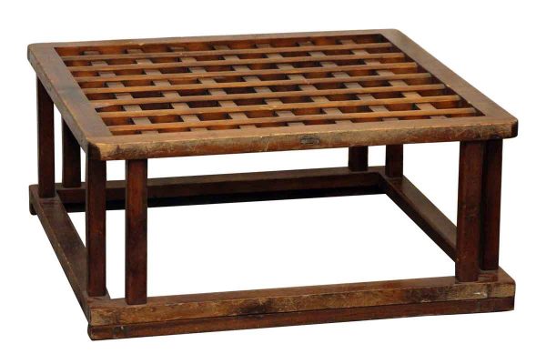 Square Wooden Coffee Table Base