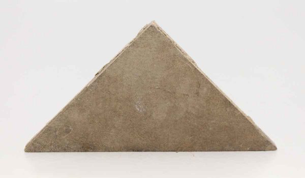 Triangular Gray Matted Clay Tiles
