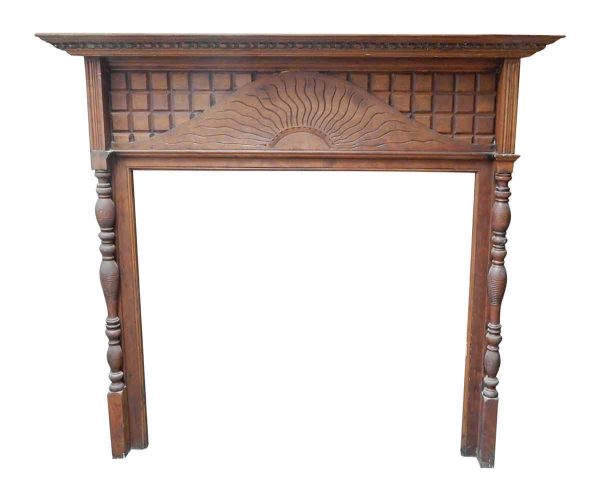 Beaux Arts Craved Wood Mantel