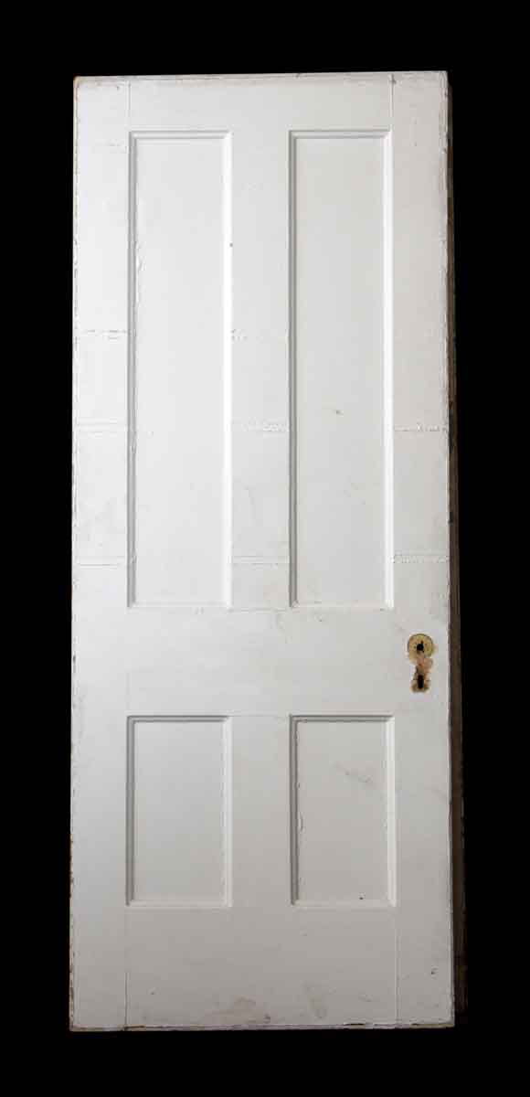 White Wooden Four Panel Door Olde Good Things