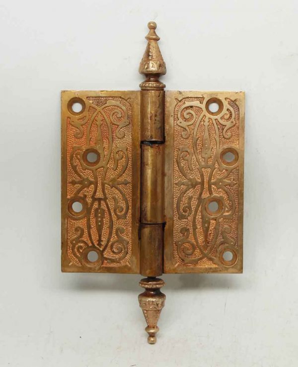 Bronze Aesthetic Ornate Steeple Tip Hinge