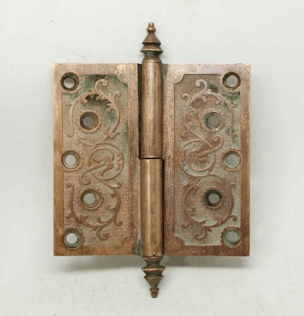 Steeple Tip Aesthetic Ornate Bronze Hinge