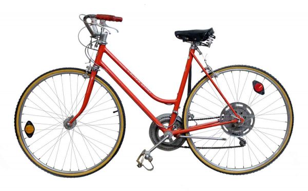 Vintage Red Schwinn Super Sport Bike