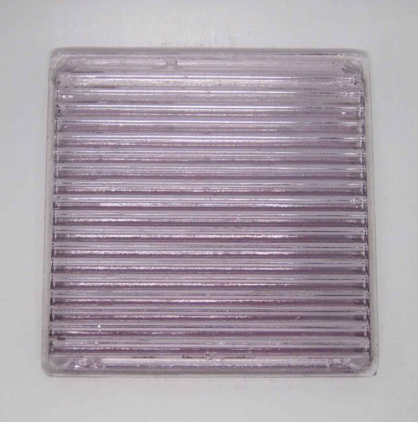 Salvaged Clear Light Purple Glass Luxfer Tile