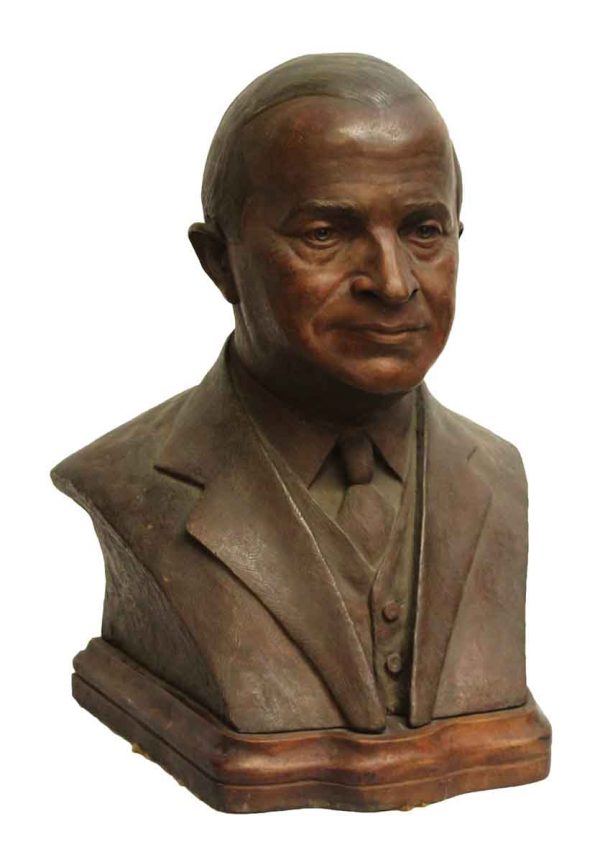 Middle Age Gentleman's Bronze Bust