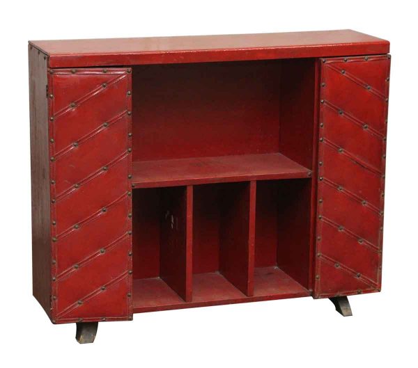 Red Leather & Wood Bar