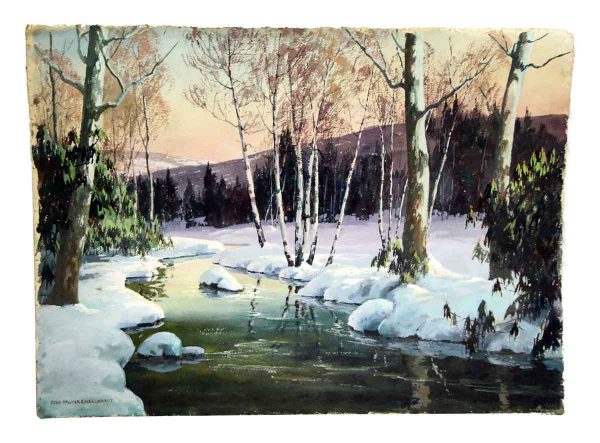 Scenic Winter Painting