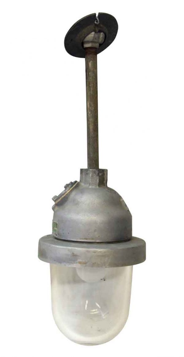 Vintage 1940s Explosion Proof Light with Pole