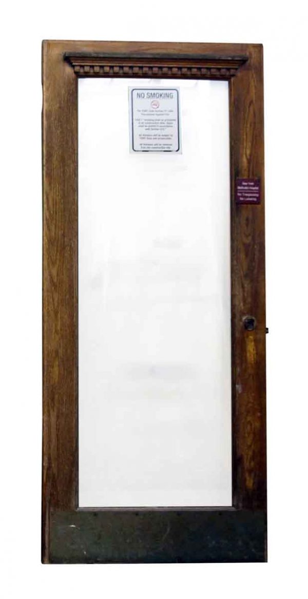 Wood Door with One Glass Panel