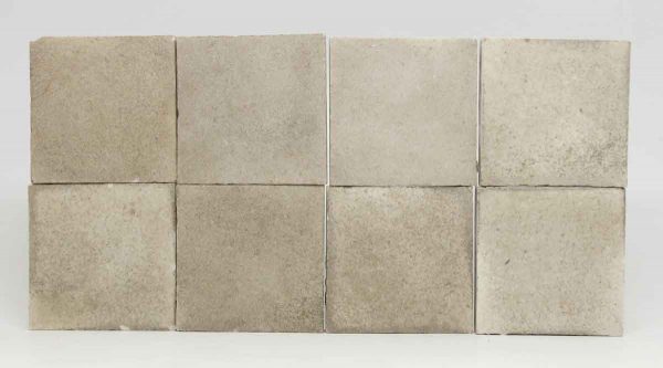 Set of Eight Square Gray Tiles