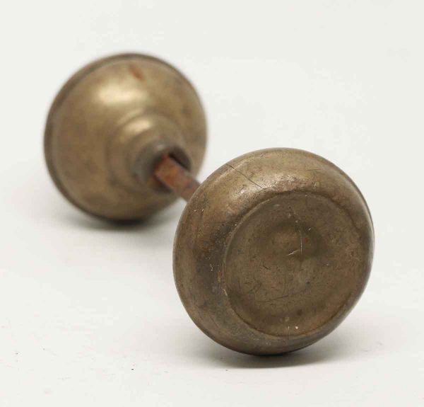 Simple Cast Brass Doorknob Set
