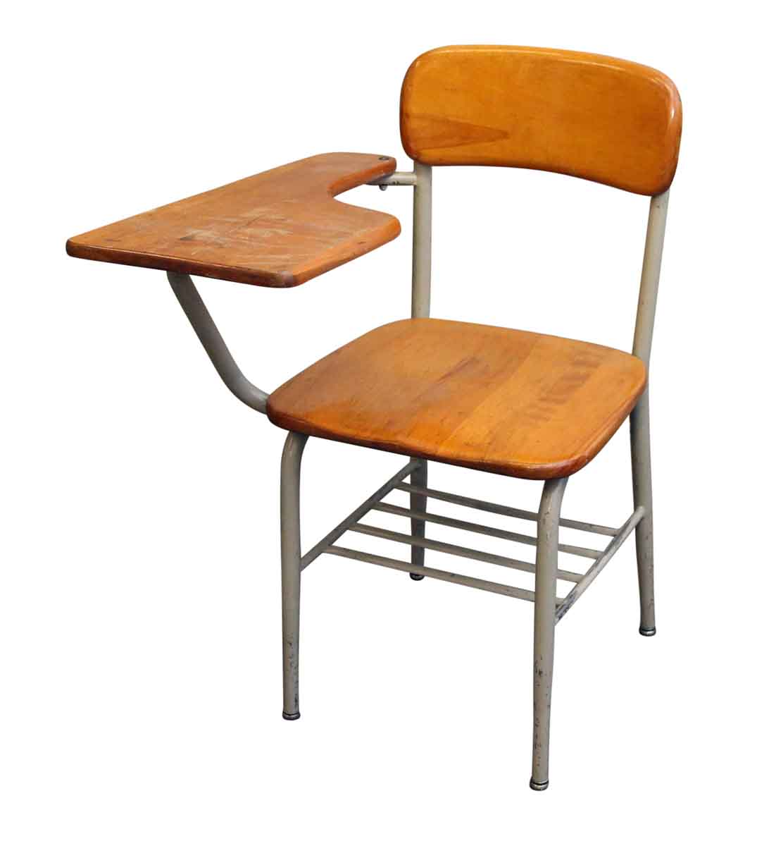 Salvaged School Chairs with Attached Desk Olde Good Things