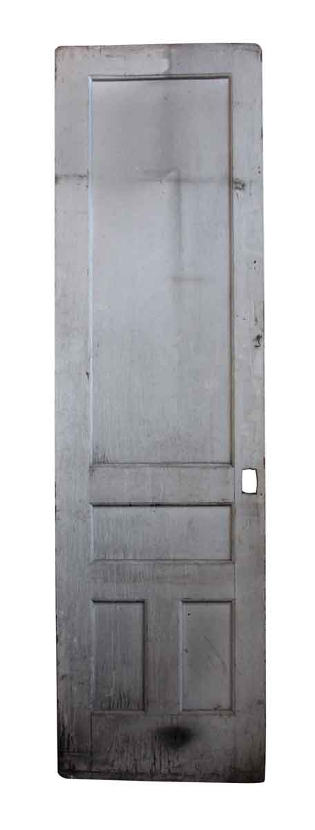 Tall Narrow Antique Painted Door with Four Panels