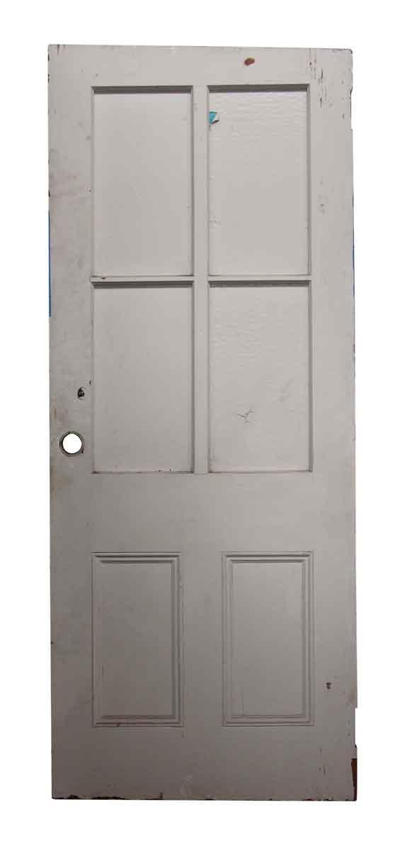 Single White Four Glass Panel Door