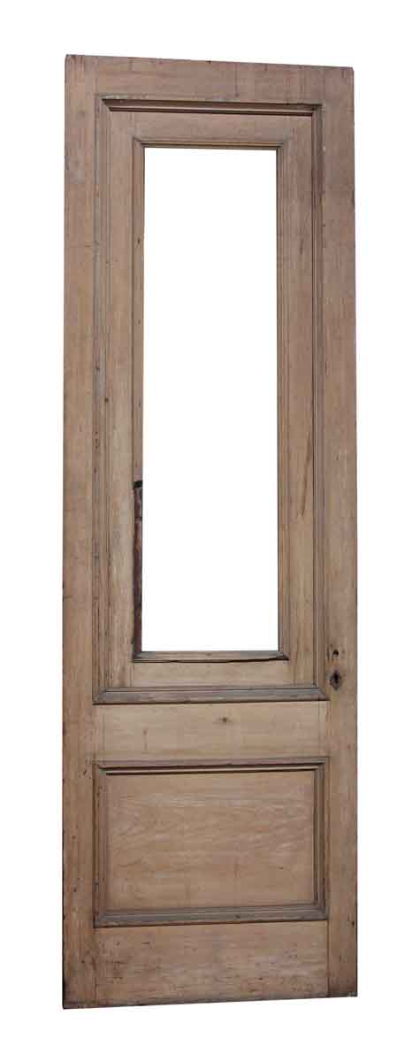 Single Wood Door with Two Panels