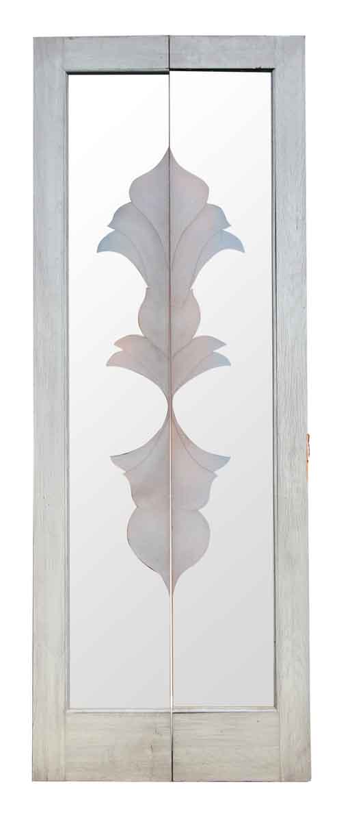 Pair of Doors with Etched Decorative Glass