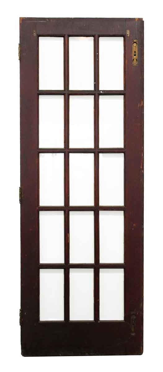15 Glass Panel Wood Door