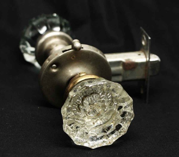 Glass Knob Set with French Lock