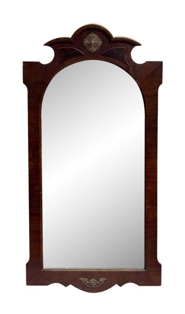 Carved Gothic Wood Frame Mirror