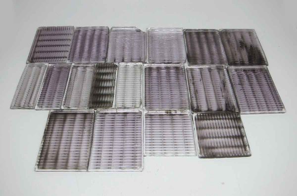 Vintage Purple Glass Luxfer Tiles