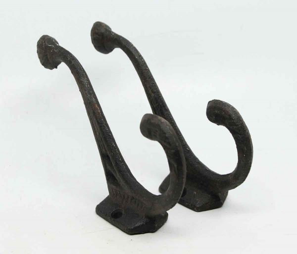 Pair of Decorative Black Iron Hooks