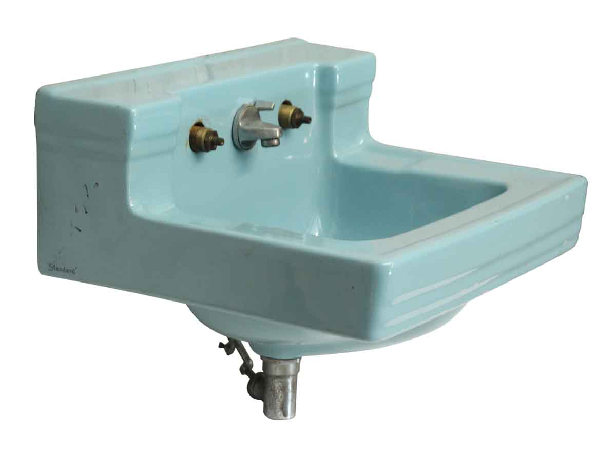 vintage blue bathroom sink