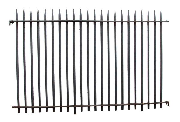 Wrought Iron Double Entry Gates with Matching Fence
