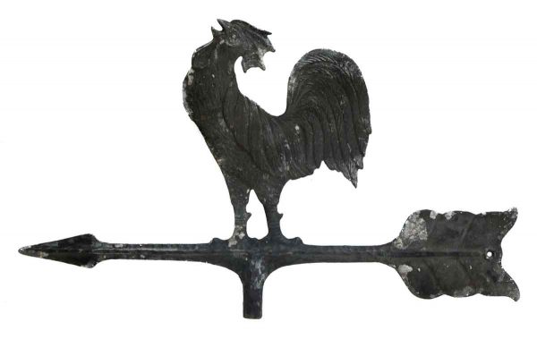 Vintage Black Iron Rooster