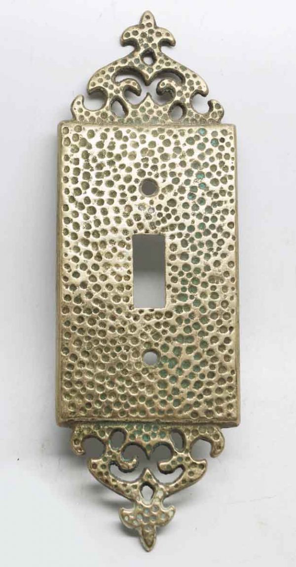 Replica Hammered Arts & Crafts Switch Plate