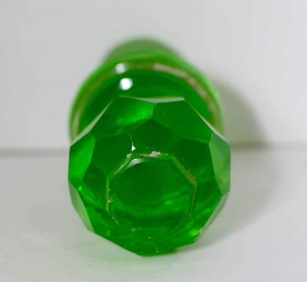 Faceted Green Assorted Glass Stoppers