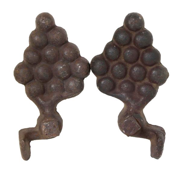 Pair of Grape Iron Decorations