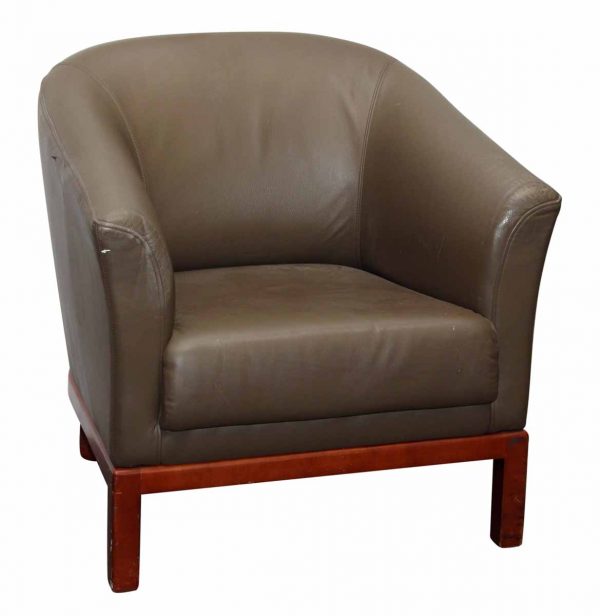 Tan Leather Arm Chair