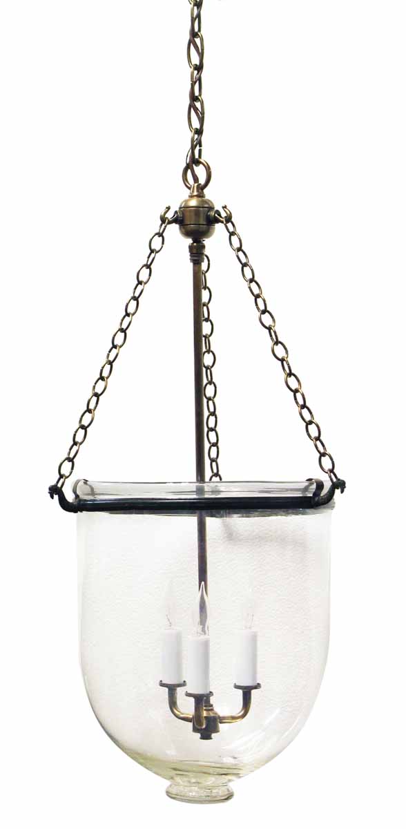 Clear Stamped Crystal Single Bell Jar