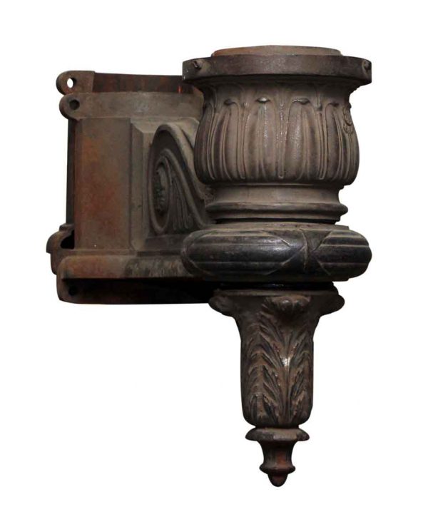 Large Pair of Cast Iron General Electric Lamp Post Sconces