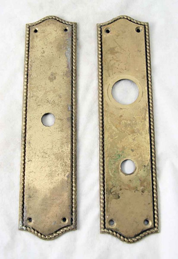 Front & Back Brass Plate Set Some Wear