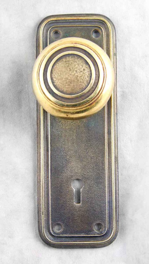 Art Deco knob and backplate