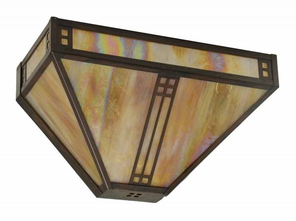 Arts & Crafts Stained Glass Sconce