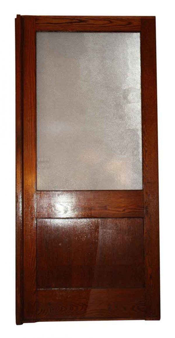 Oak with Pebbled Glass Room Dividers or Doors